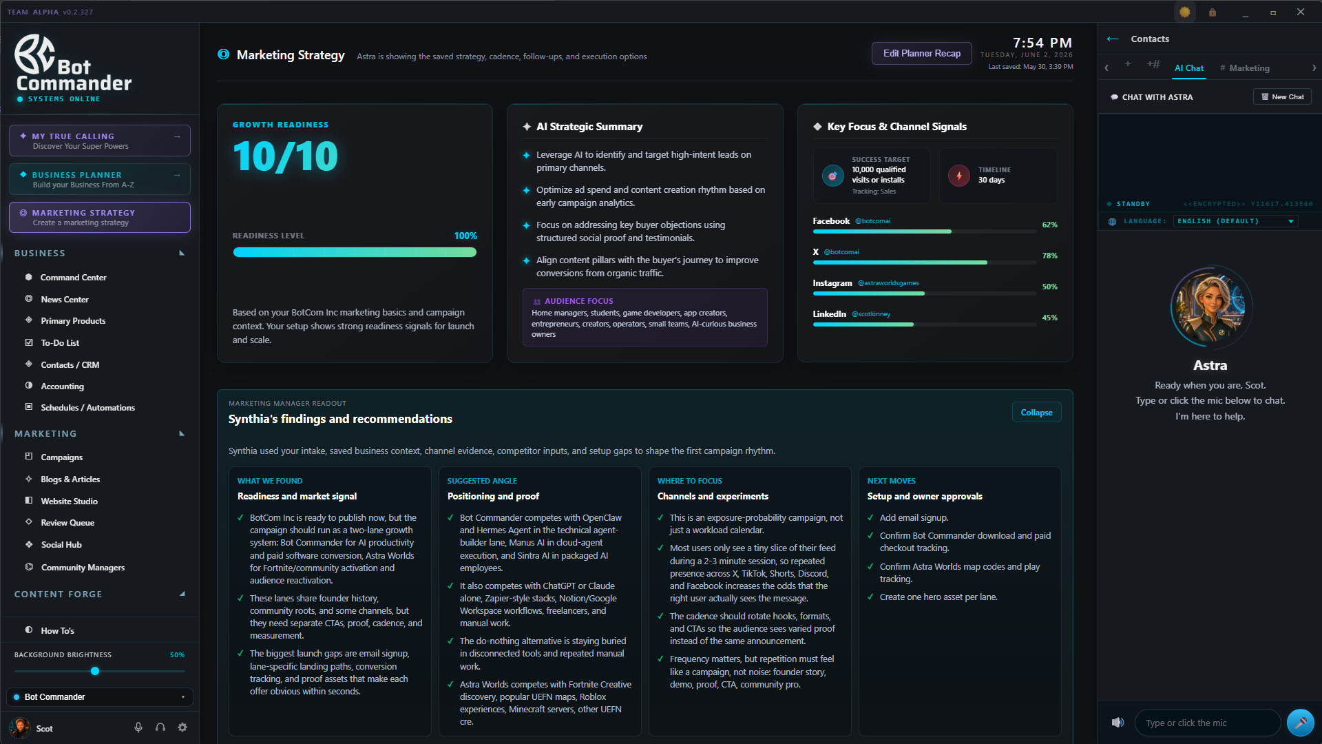 Marketing Strategy Wizard intake